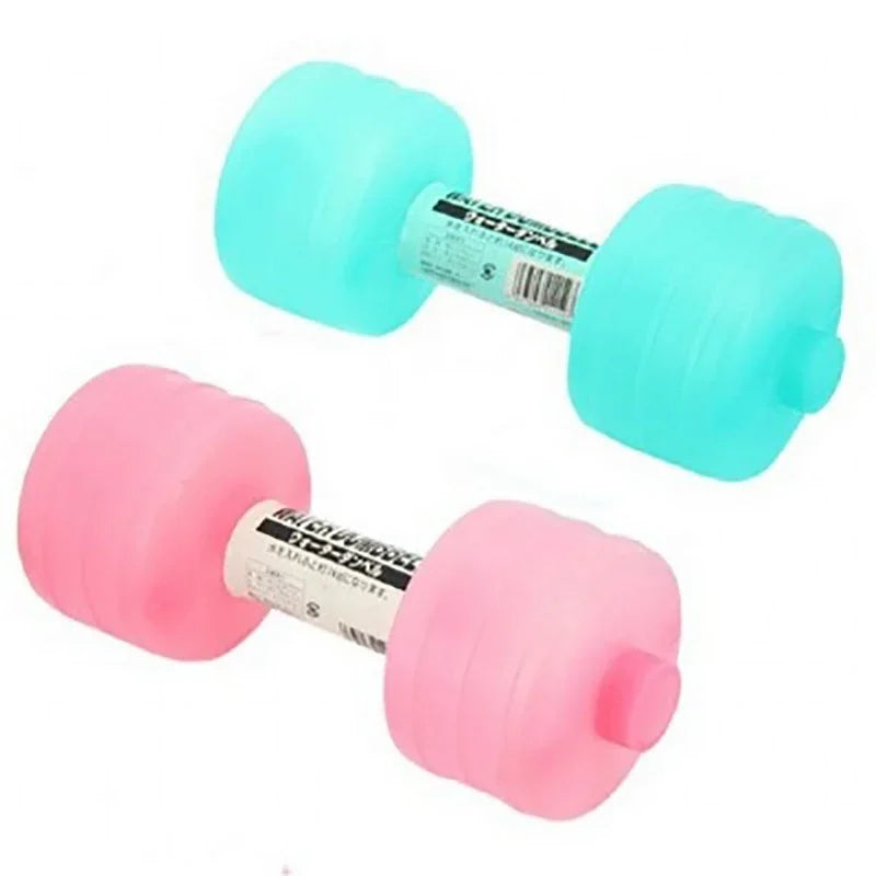 2Pcs 1kg Water Dumbbells for Home Gym  Fitness & Workout Equipment